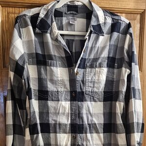 Black & White Carhartt Button Shirt